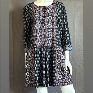 Anthropologie: Vanessa Virginia Boho embroidered mini dress